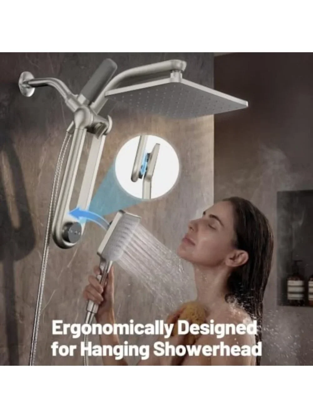 Dual Filter Handheld Showerhead Spray Combo - Perfect for Hard Water & Spa